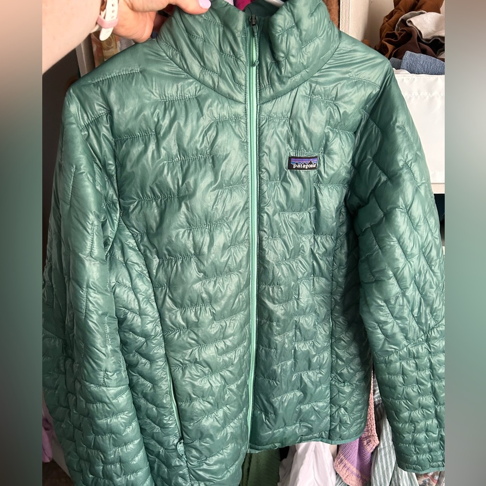 Patagonia Green Quilted Puffer Jacket Lightweight